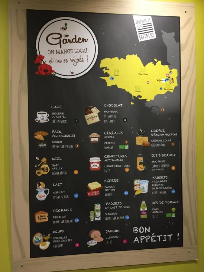 Garden Apparts Rennes Centre Gare Екстер'єр фото